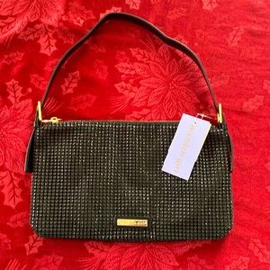 Madden Girl rhinestone mesh shoulder bag